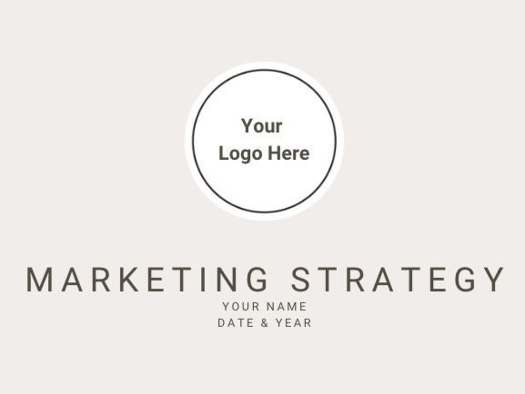 Marketing Strategy Template Word Free Download