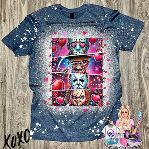Horror Valentine Shirt, Valentine Gift Shirt, Valentine Horror Shirt, Valentine&#39;s Day Horror Movie Shirt, Horror Movie Valentine&#39;s Day Shirt