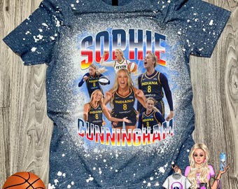 Sophie Cunningham Fan Tee: Women's Basketball Shirt - Heather Navy