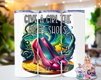 Give a Girl the Right Shoes and She Can Conquer the World (20 oz. Sublimation Tumbler), No Place Like Home Tumbler