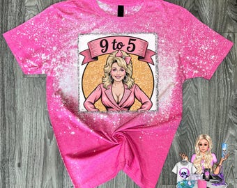 9 to 5 Dolly Parton Shirt: Pink Country Music Tee, Country Music Legend, Dolly Parton Gift, Music Inspired Gift, Personalized T-shirt