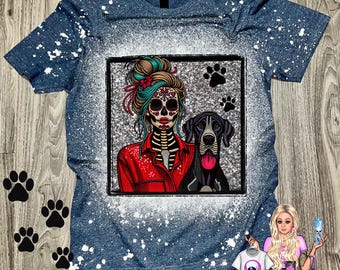 Spooky Great Dane Halloween Shirt, Day of the Dead Dog Mama Shirt, Spooky Dog Mom Shirt, Great Dane Mama Shirt, Spooky Great Dane Shirt