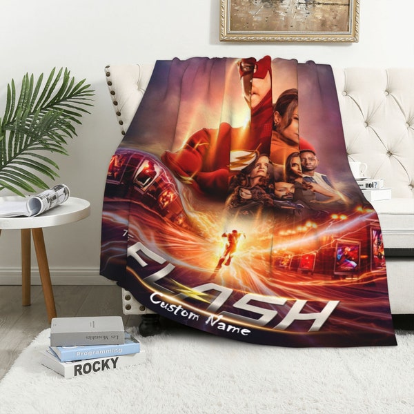 The Flash Blanket Throw Blanket Warm Soft Blanket for Dormitory Living Room Bedroom Sofa Halloween Kids Adults Gifts