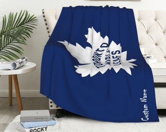 Toronto Maple Leafs Blanket Throw Blanket Warm Soft Blanket for Dormitory Living Room Bedroom Sofa Halloween Kids Adults Gifts