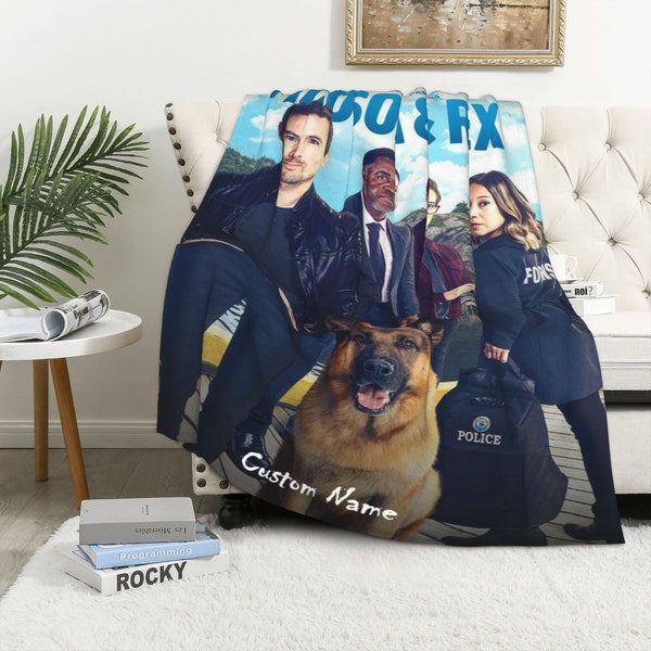 Hudson And Rex Blanket Throw Blanket Warm Soft Blanket for Dormitory Living Room Bedroom Sofa Halloween Kids Adults Gifts