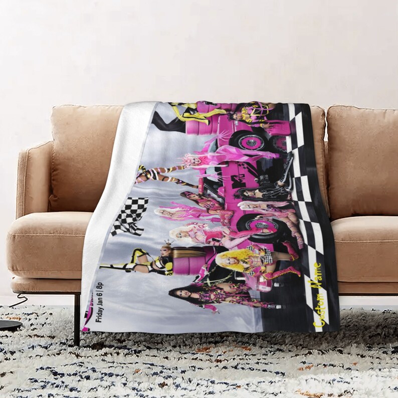 Rupaul's Drag Race Blanket Throw Blanket Warm Soft Blanket for