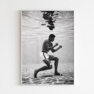 Muhammad Ali, pôster, tela, arte de parede, o maior, lenda do boxe, decoração de quarto