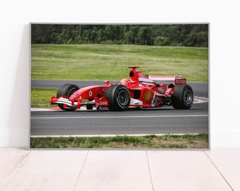 Michael Schumacher Ferrari F1 Poster: Weltmeister Wandkunst