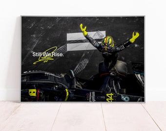 Lewis Hamilton F1 Canvas Print: Mercedes-AMG Petronas Wall Art