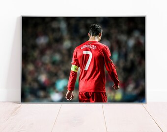 Cristiano Ronaldo Poster: CR7 Portugal Fußball Kunstdruck