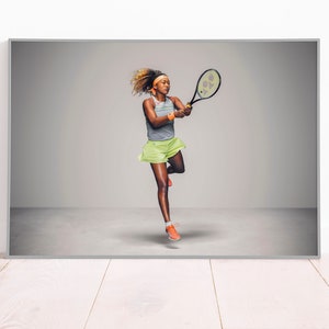 Naomi Osaka Tennis Poster: Canvas or Matte Paper Print
