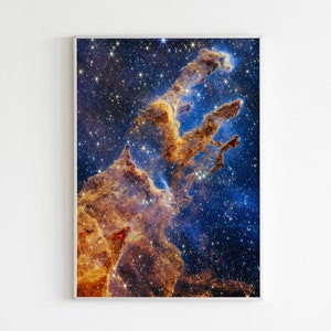Säulen der Schöpfung Druck: James Webb Teleskop NASA Space Art