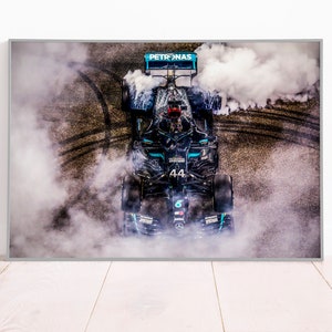 Lewis Hamilton Canvas or Poster Print, F1 Poster, Wall Art, Formula 1 Gift