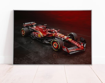 フェラーリF1ポスター – フォーミュラ1カーのウォールアート、モーター