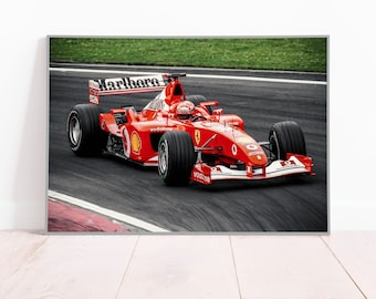 ミハエル シューマッハ F1 ポスター プリント、ウォール アート