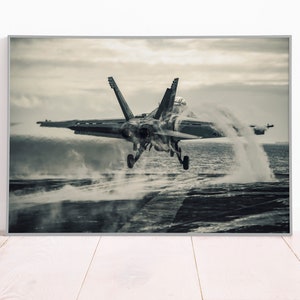F/A-18 Hornet Poster: Militär Kampfjet Wandkunst