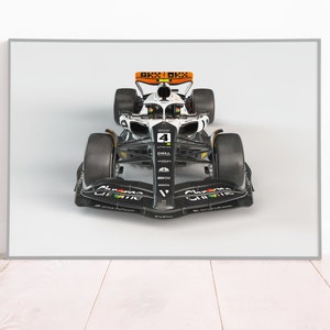 F1 Poster, McLaren Triple Crown Livery, Monaco GP 2023, Formula 1 Canvas, Lando Norris, McLaren Wall Art, Gift Idea