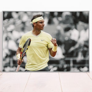 Rafael Nadal Tennis Poster: Minimalist Sports Art Print