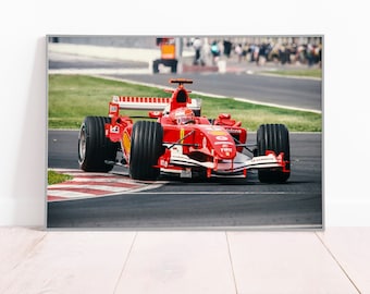 Michael Schumacher Ferrari F1 Poster: Rennlegende Wandkunst
