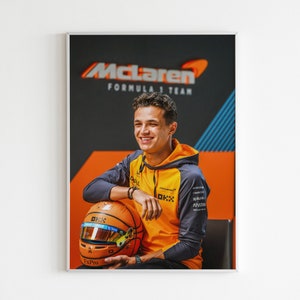 Lando Norris F1 McLaren Poster: Formula 1 Wall Art