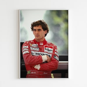 Ayrton Senna F1 Poster: Formula 1 Racing Decor