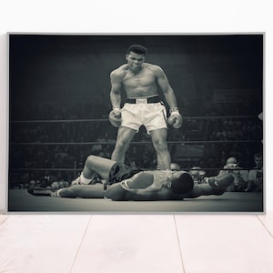 The Greatest, Muhammad Ali, Poster or Canvas, Wall Art, Boxing Legend, Room Decor