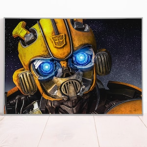 Bumblebee Poster, Canvas or Paper Print, Wall Art, Transformers