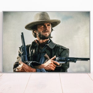 Póster de película del oeste de Clint Eastwood, Arte de pared, lienzo o póster de papel mate del forajido Josey Wales