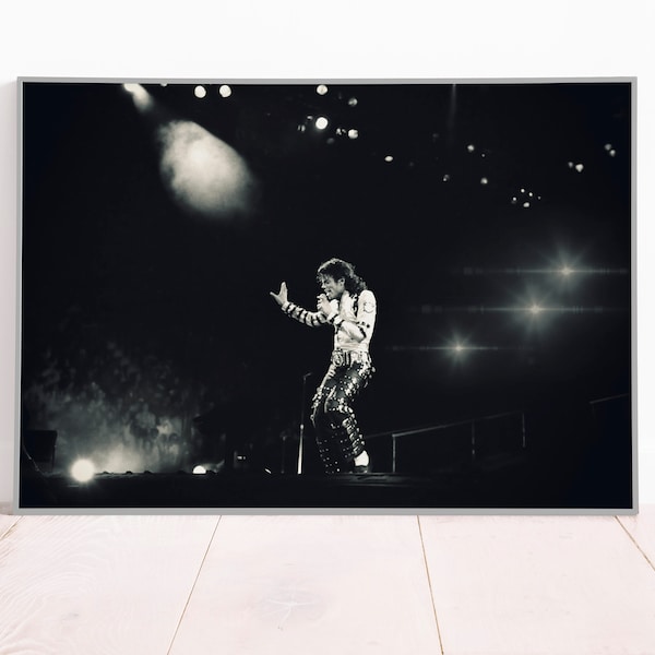 Michael Jackson - Vintage Music Poster, Canvas or Paper Print, Pop Music King, Wall Art