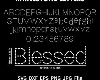 Strass Alphabet Buchstaben Png Eps Dxf SS10 Strass Buchstaben SVG Schnittvorlage für Cricut svg Png eps Schriftart