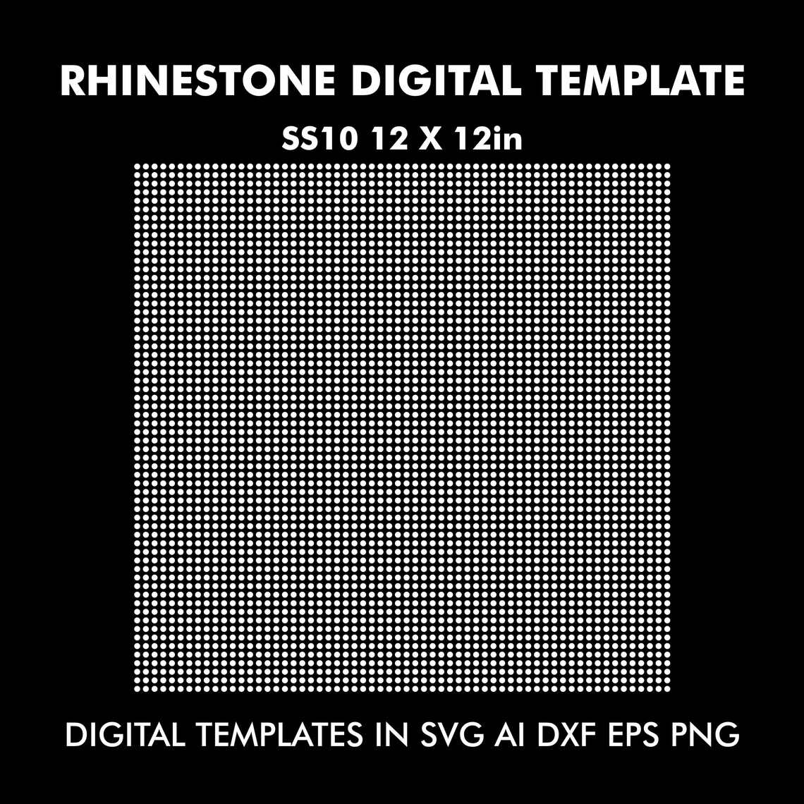 Rhinestone Tumbler Templates Sheet 30cm 12x12in SS6 SS10 SS16 SS20 4 ...