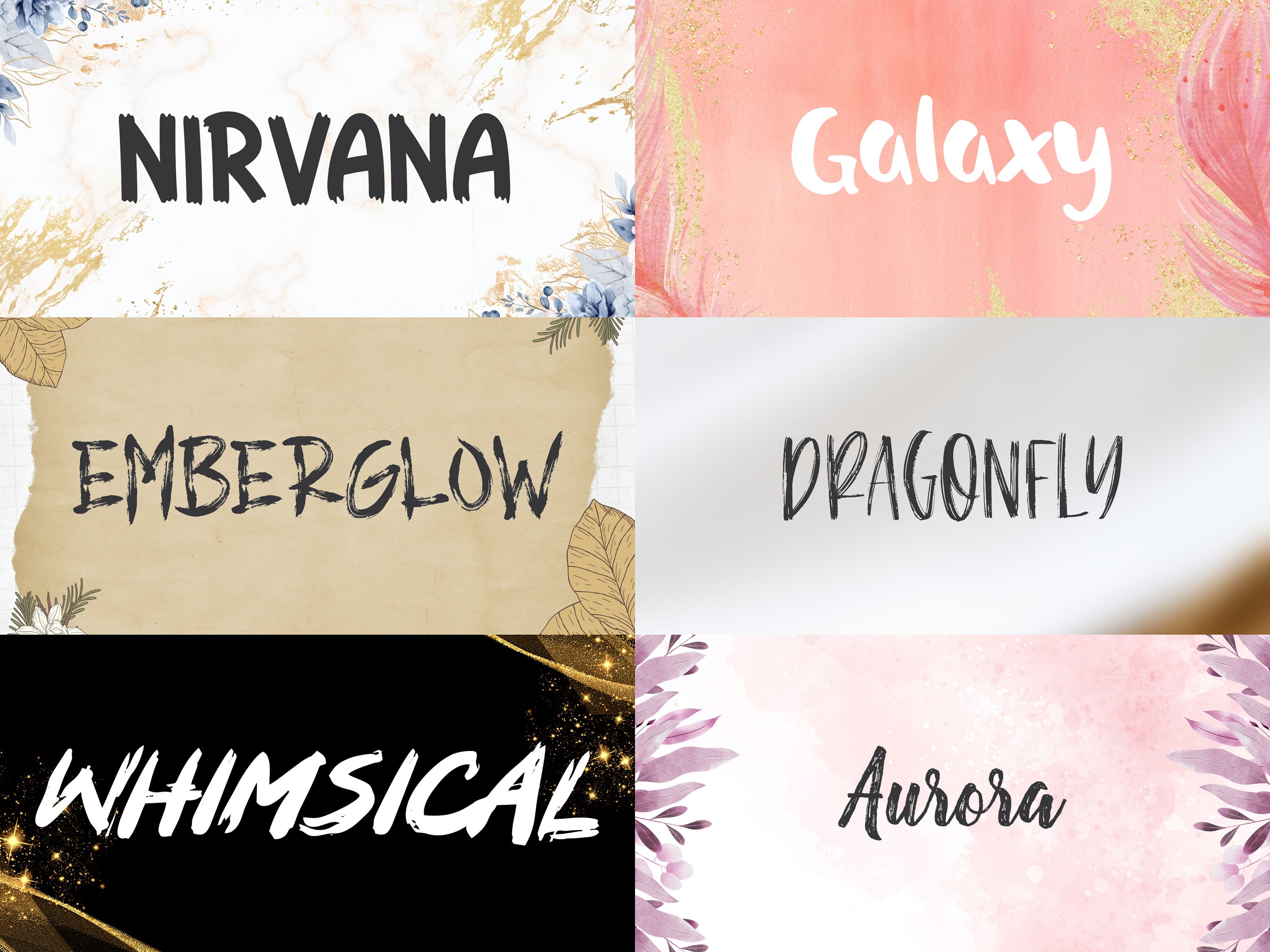 Brush Fonts Bundle Collection Paintbrush Font, Inked Fonts, Cricut Font