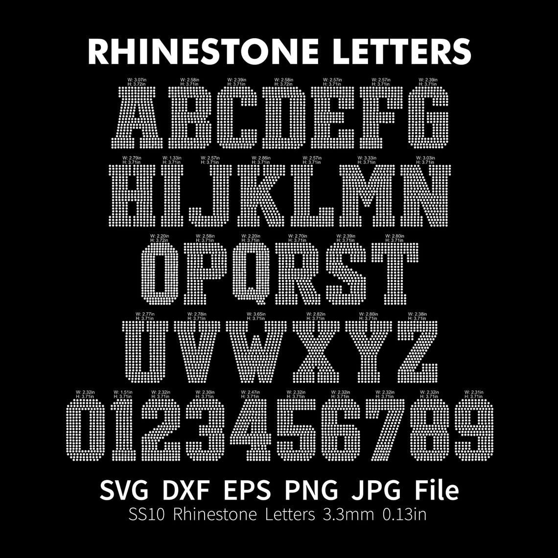 College Rhinestone Sports Font Letters Alphabet Svg Font SS10 Letters ...