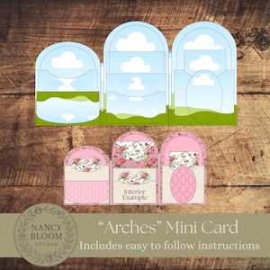 Pocket Card Canva Template: Design ""Bögen"" ."