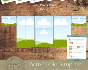 Kit de plantillas Betty Folio: Marcos de Canva DIY, uso comercial (PDF)