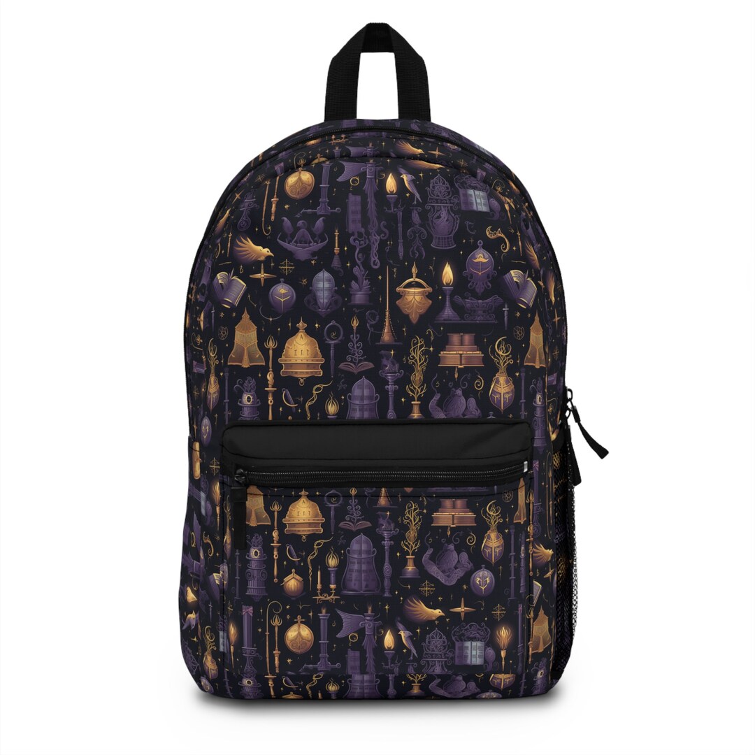 Brass, Purple, and Black, Medieval Gothic Backpack - Etsy