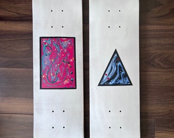 Planches de skate moyennes mixtes peintes à la main - Lava