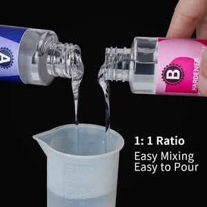 Crystal Clear Epoxy Resin Kit – High Gloss Coating & Casting for Jewelry, Art Crafts image 5