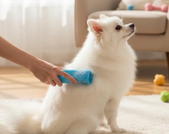 Cepillo de silicona para eliminar el pelo de mascotas