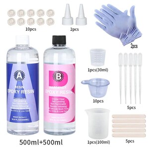 Crystal Clear Epoxy Resin Kit – High Gloss Coating & Casting for Jewelry, Art Crafts image 14