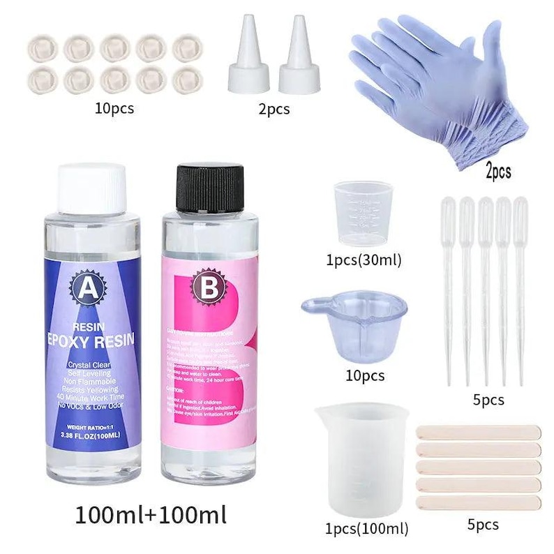 Crystal Clear Epoxy Resin Kit – High Gloss Coating & Casting for Jewelry, Art Crafts image 10