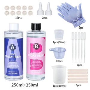 Crystal Clear Epoxy Resin Kit – High Gloss Coating & Casting for Jewelry, Art Crafts image 12