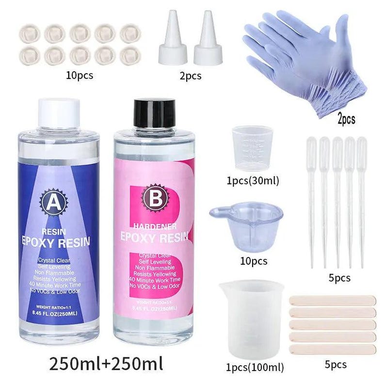 Crystal Clear Epoxy Resin Kit – High Gloss Coating & Casting for Jewelry, Art Crafts image 12