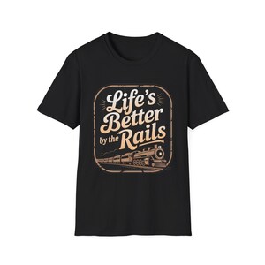 Copy of Train Enthusiast Unisex T-Shirt, Railfan Gift, Railroad Lover Apparel, Vintage Locomotive Tee, Conductor Steam Engine Shirt