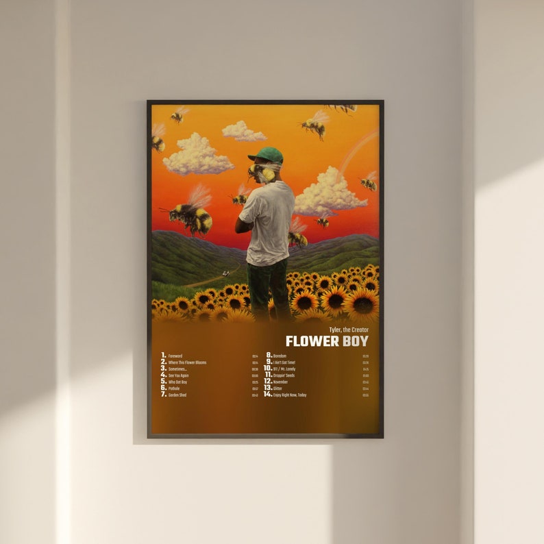 Tyler the Creator Flower Boy Album Cover Poster Wall Art Etsy
