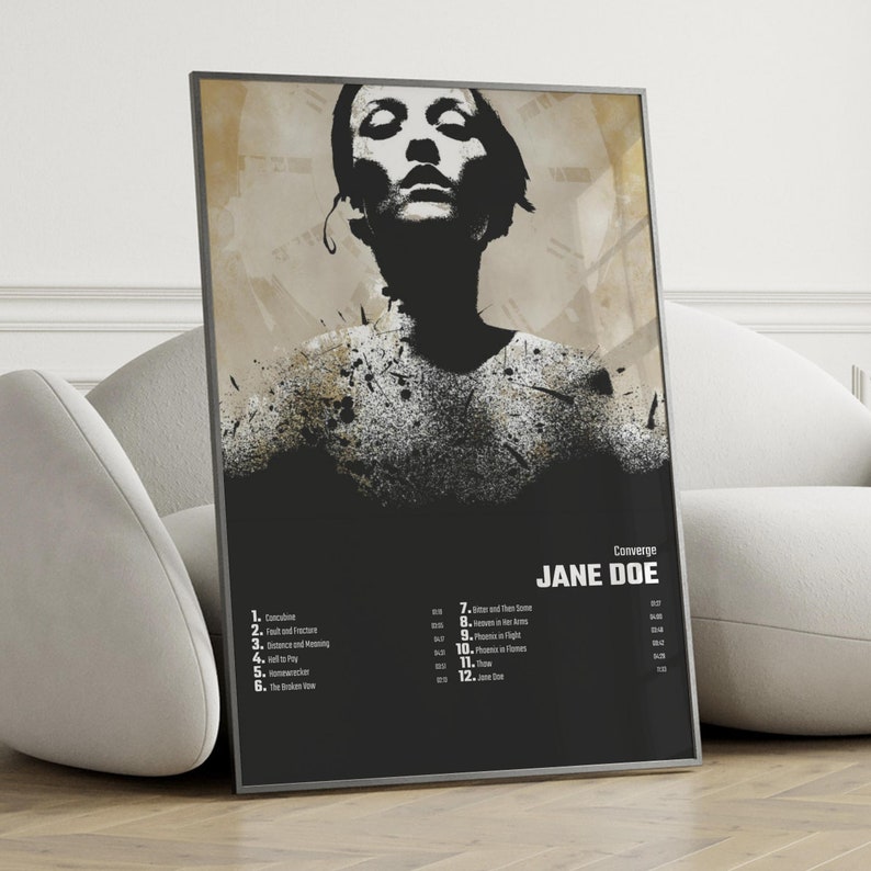 Converge Jane Doe Album Cover Poster Wall Art Converge Etsy