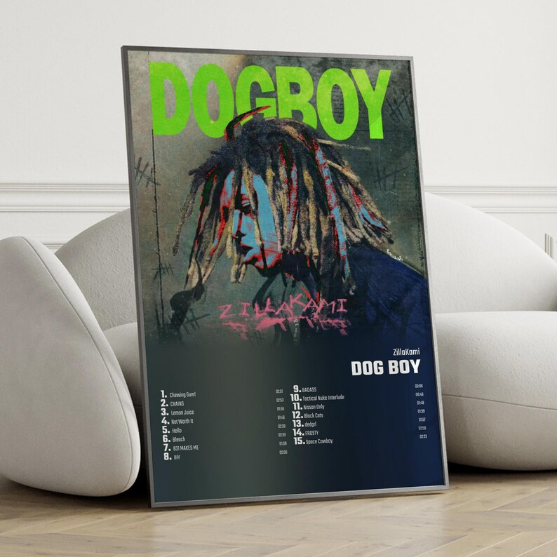 Zillakami Dog Boy Album Cover Poster Wall Art Zillakami Etsy