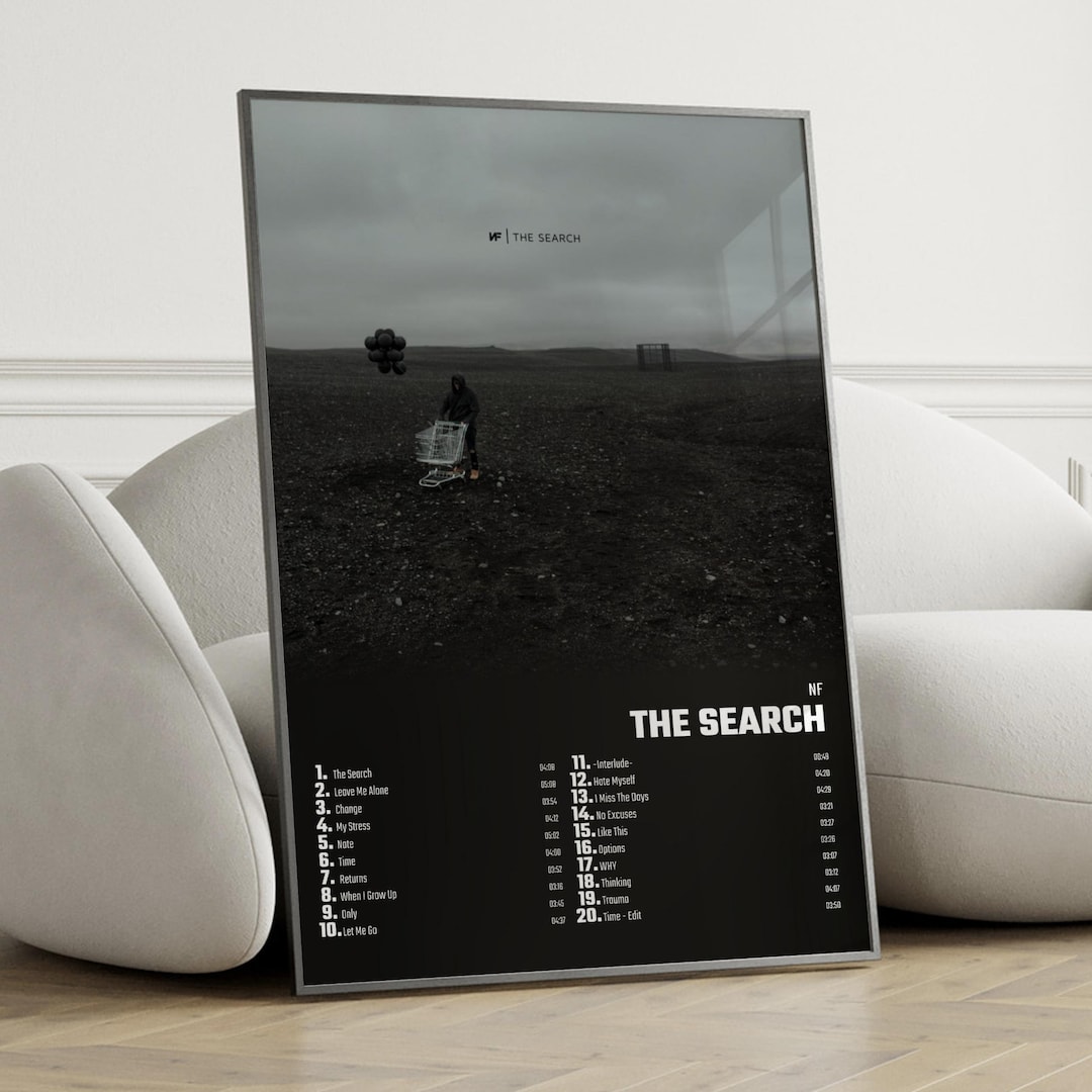 Nf the Search Album Cover Poster Wall Art NF the Search - Etsy