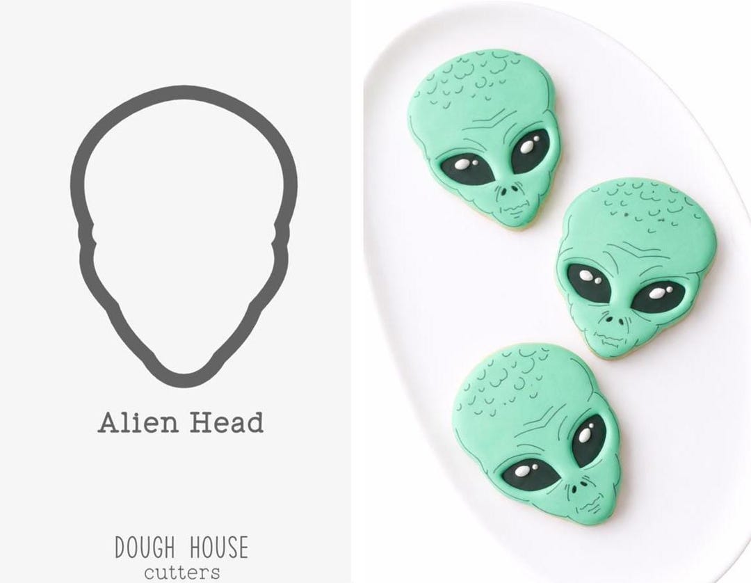 Alien Head Cookie Cutter - Etsy