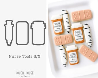 Nurse Tools S/3 Cookie Cutters